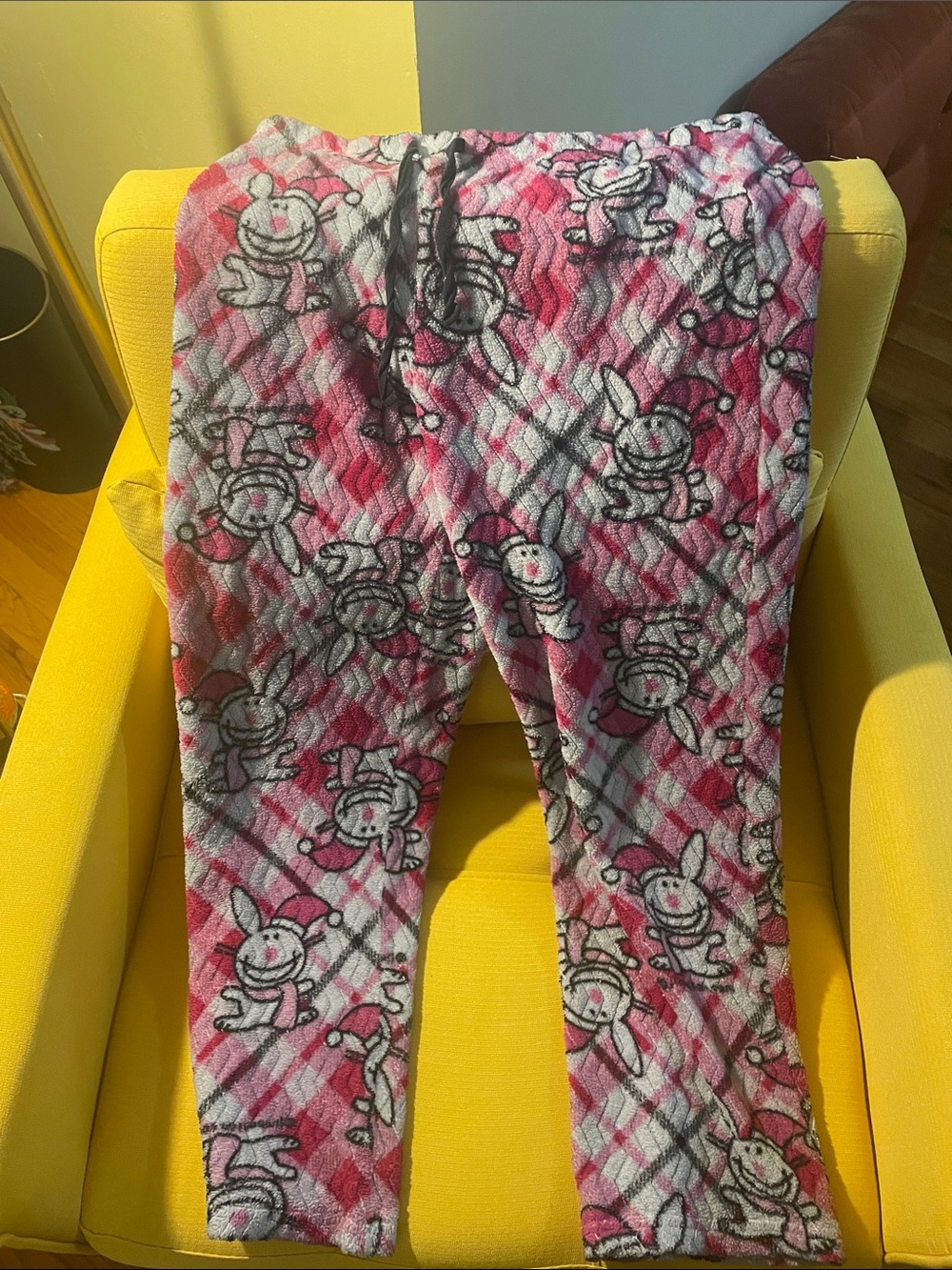 Jim Benton Vintage Happy Bunny Pajama Juniors Pajama Pants